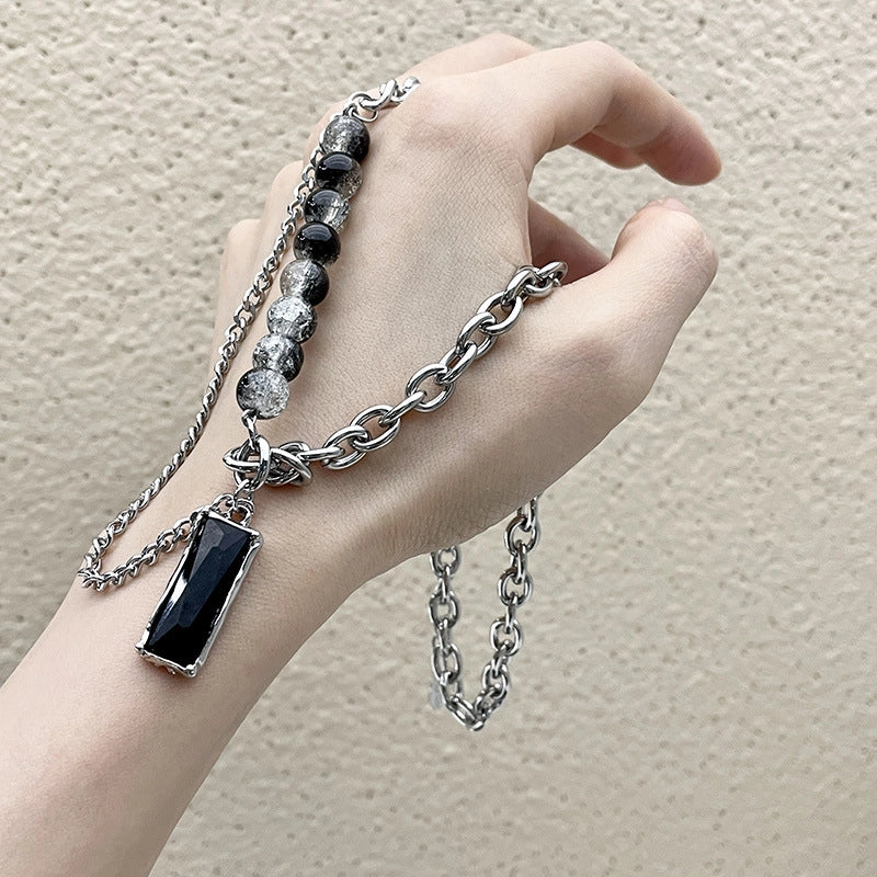 Collana in acciaio al titanio, ciondolo di tendenza per coppie uomo e donna