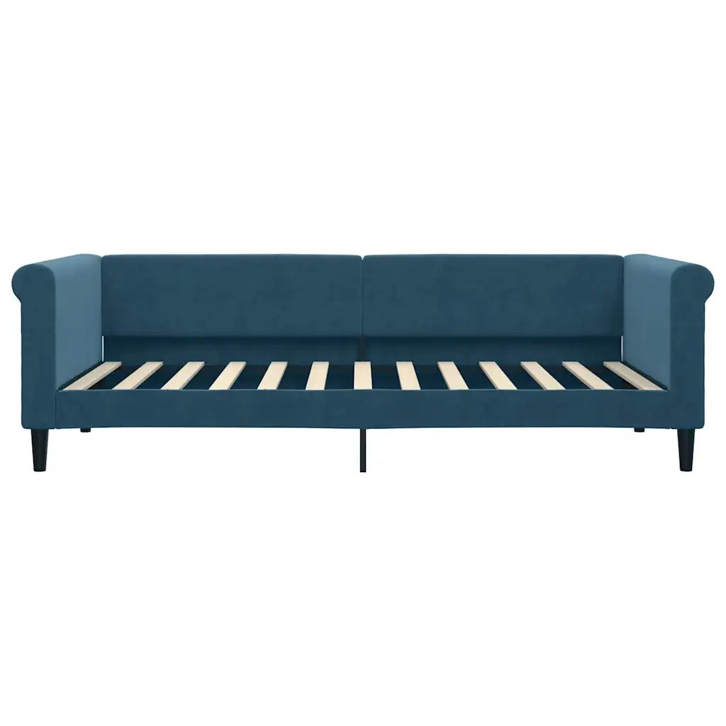 Divano Letto con Letto Estraibile-Sofa Letto-Daybed Blu 90x200 cm in Velluto 933482