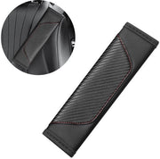 Cinturoni di sicurezza per auto - Cuscini per spalle - Comfortevole guida - Forma di adattamento specifica - Set da 2 pezzi - Nero