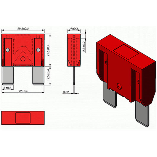 Fusibile maxi 60 a confezione pezzi 2