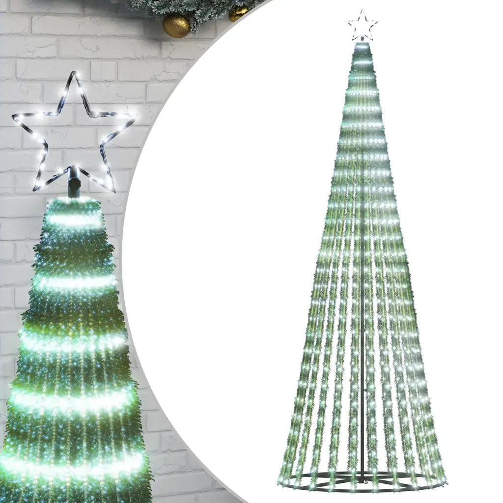 Albero di Natale a LED 475 LED Bianco Freddo 247 cm 4016397