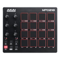 Controller disc jockey akai mpd 218 black - 0694318016930