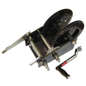 Argano verricello in acciaio nero 2 velocita' 2500lb