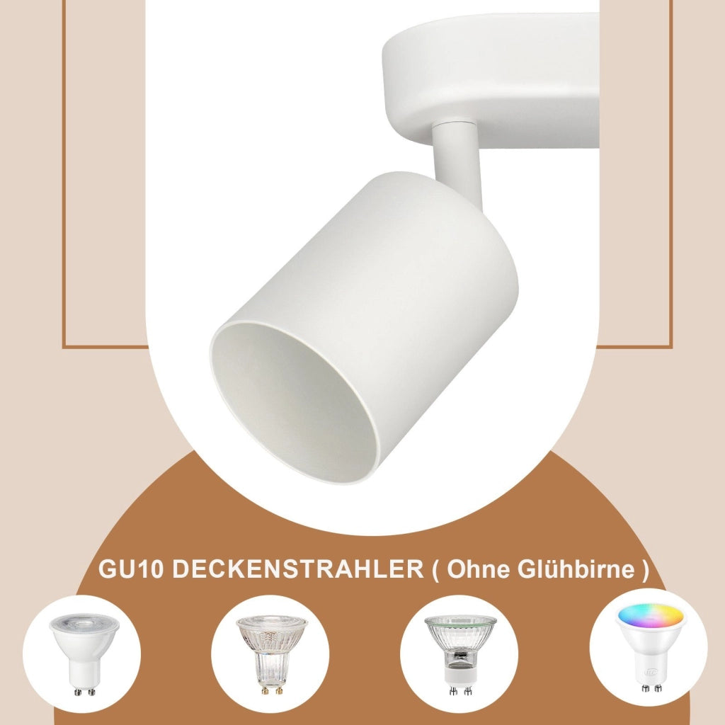 ZMH Faretto da soffitto LED rotondi GU10 moderni per soggiorno camera letto