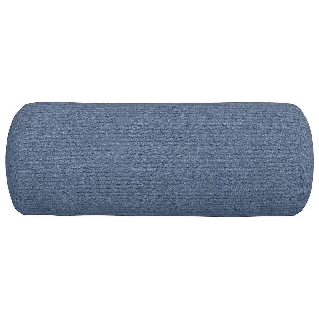 Cuscini a rullo 2 pcs Blu Ø 15 x 40 cm Tessuto in Cords