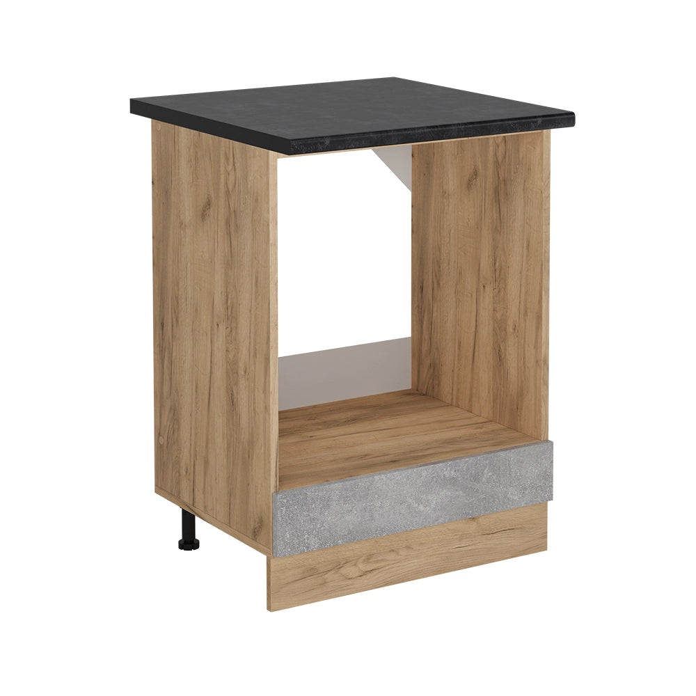 Mobile per forno da incasso R-Line Calcestruzzo/Rovere dorato 60 cm, PL Antracite Vicco