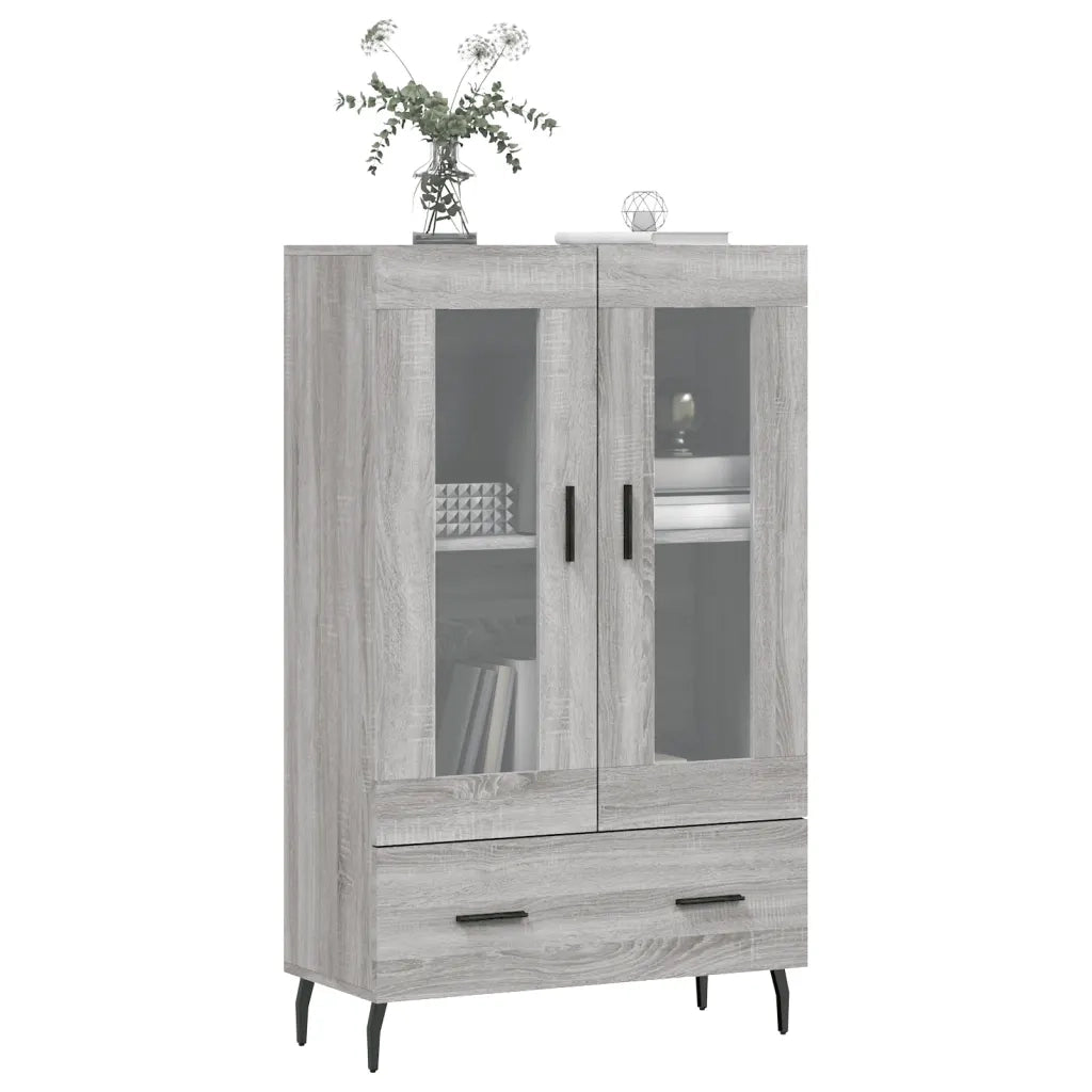 Credenza-Buffet-Armadio da cucina Grigio Sonoma 69,5x31x115 cm in Legno Multistrato 629853