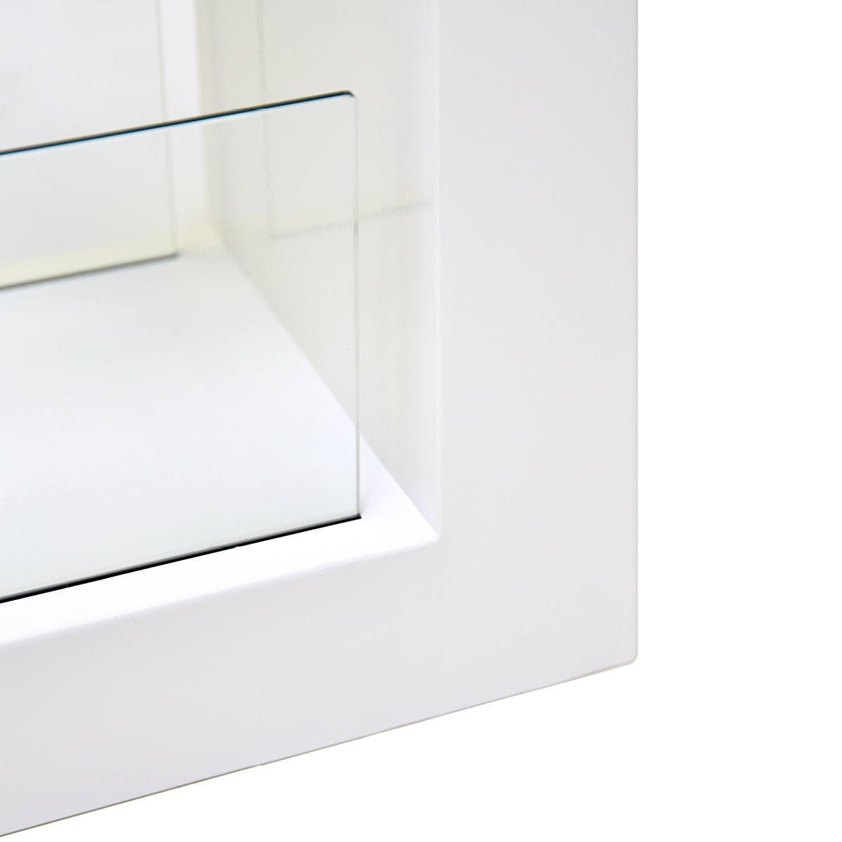 Camino a Bioetanolo da Pavimento 78x58x25 cm Omega Bianco