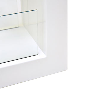 Camino a Bioetanolo da Pavimento 78x58x25 cm Omega Bianco