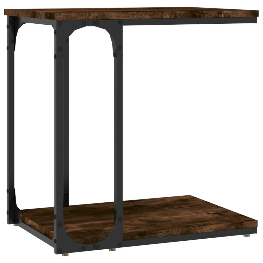 Tavolino da Salotto Rovere Fumo 50x35x52 cm Legno Multistrato 825814