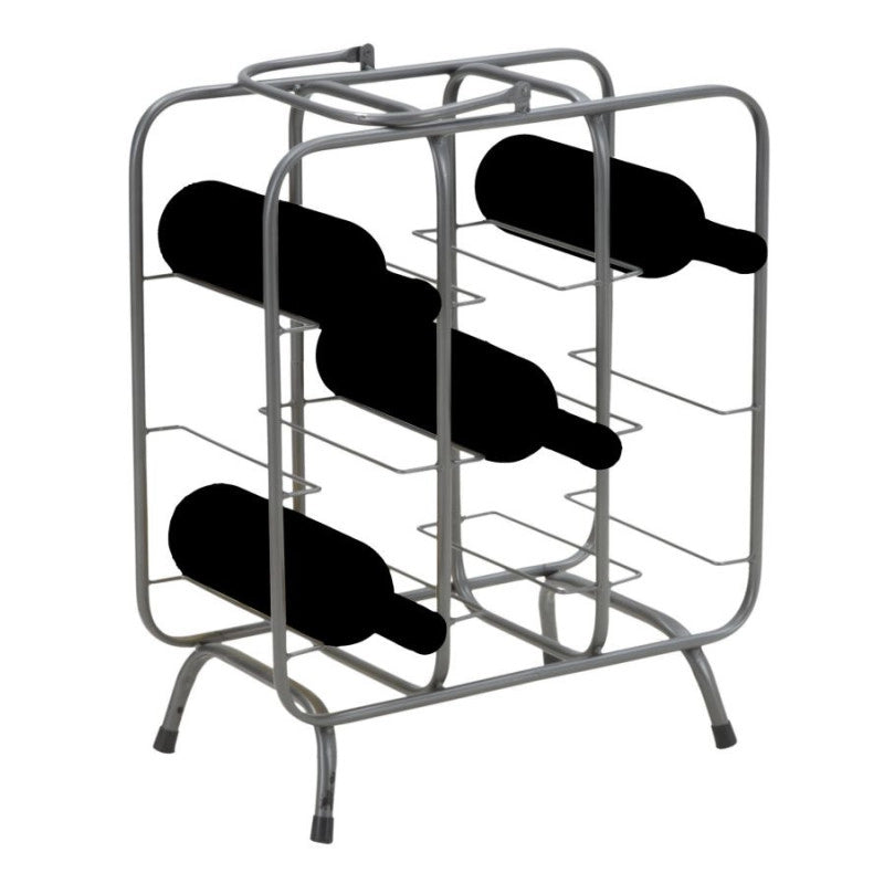 Porta Bottiglie Rack Quadrato (9 Posti) cm 40x23x47,5