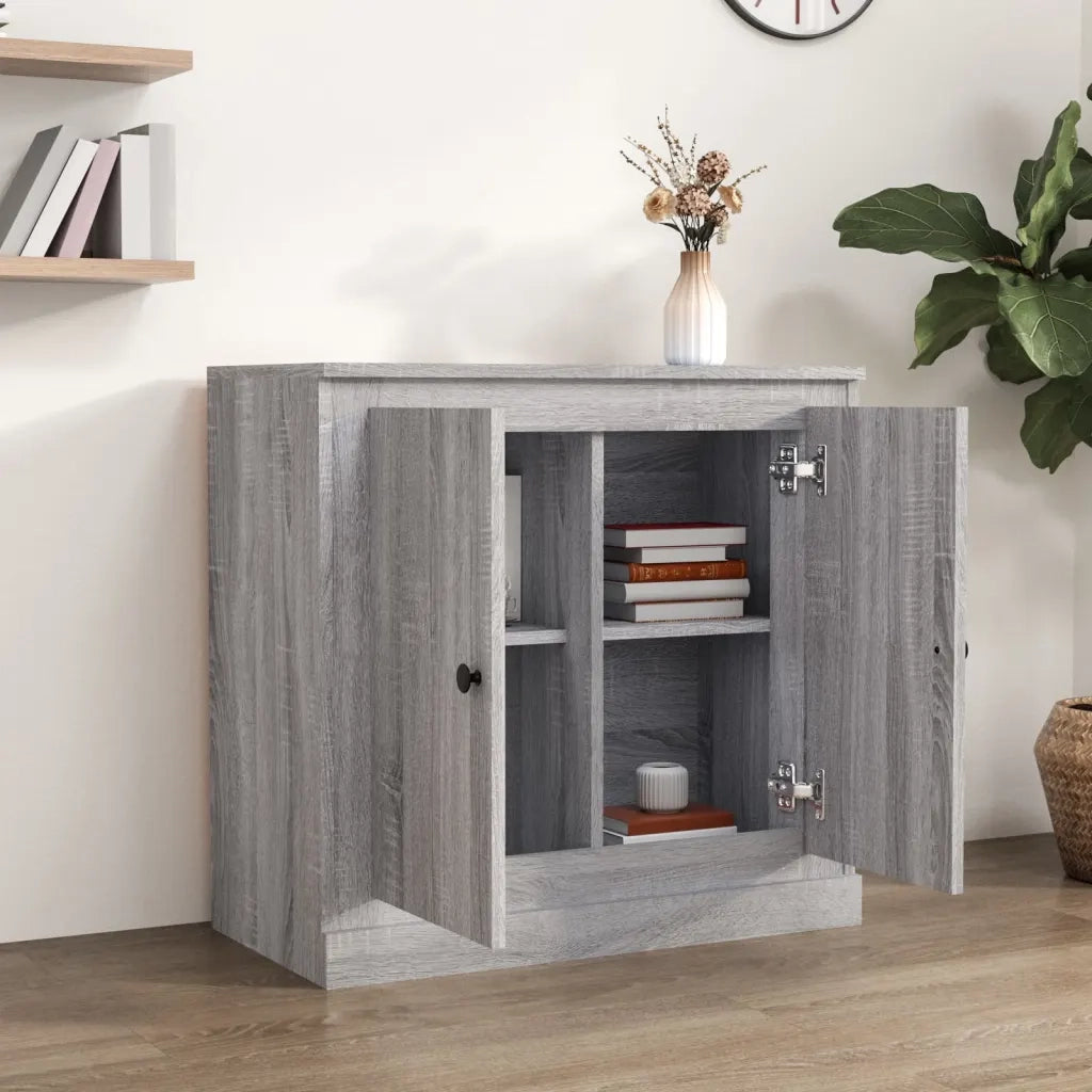 Credenza-Buffet-Armadio da cucina Grigio Sonoma 70x35,5x67,5 cm in Legno Multistrato 559139