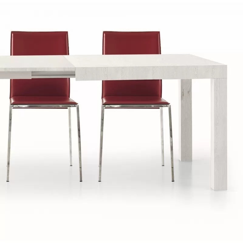 Tavolo rettangolare allungabile bianco misure l.160 p.90 h.77 (657) - Mobili 2G