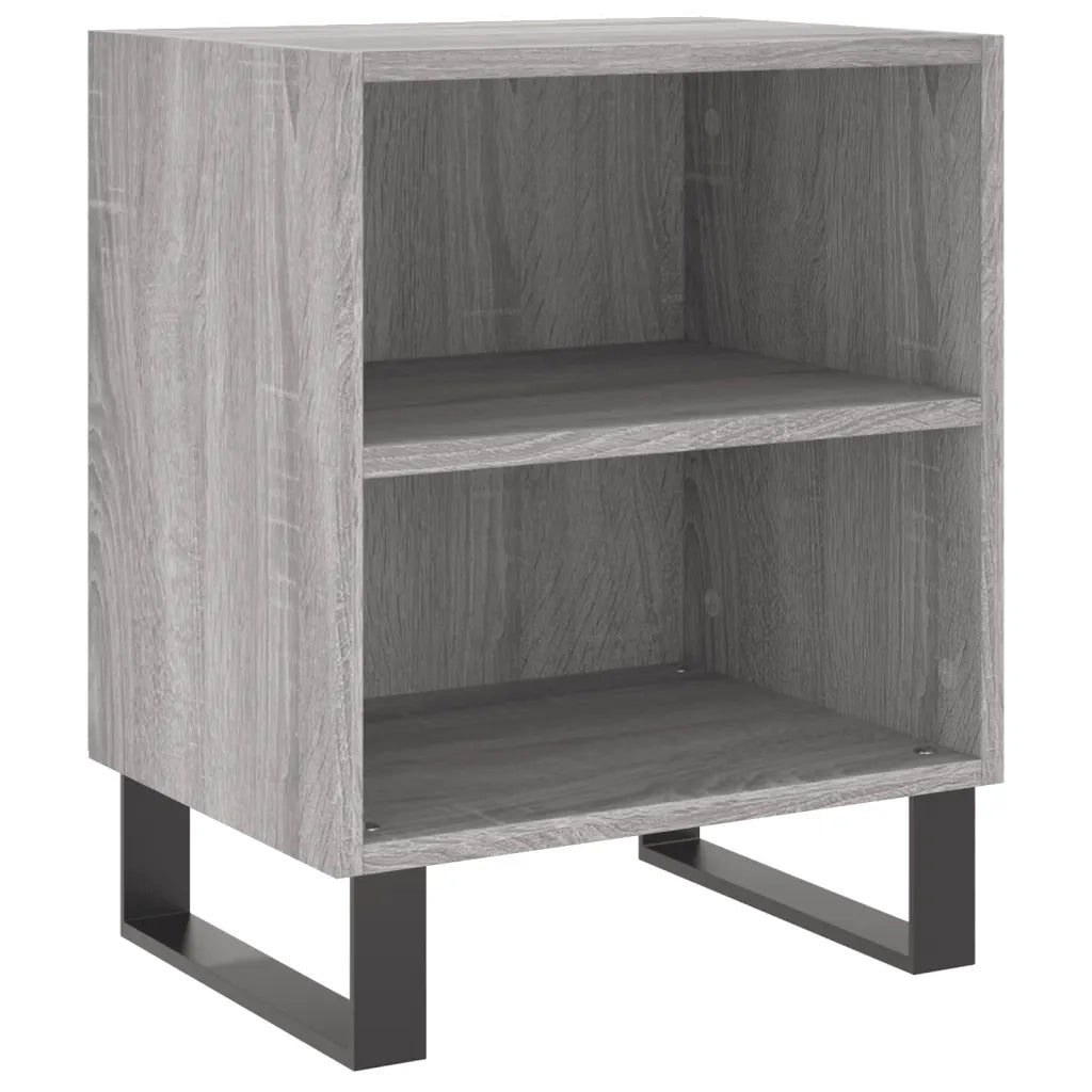 Comodini Grigio Sonoma 2 pz 40x30x50 cm in Legno Multistrato 826809