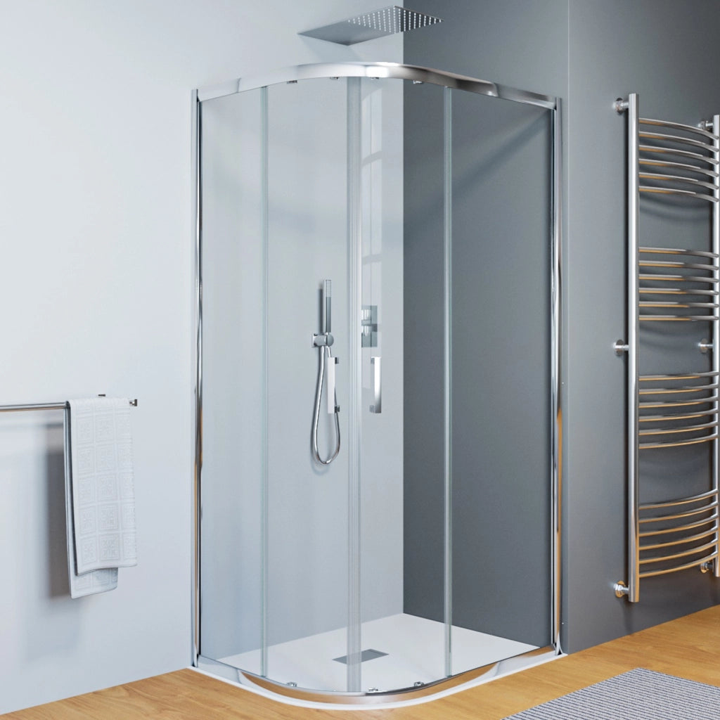 Box doccia semicircolare scorrevole 70x90 , trasparente 6mm h195 cm Netana