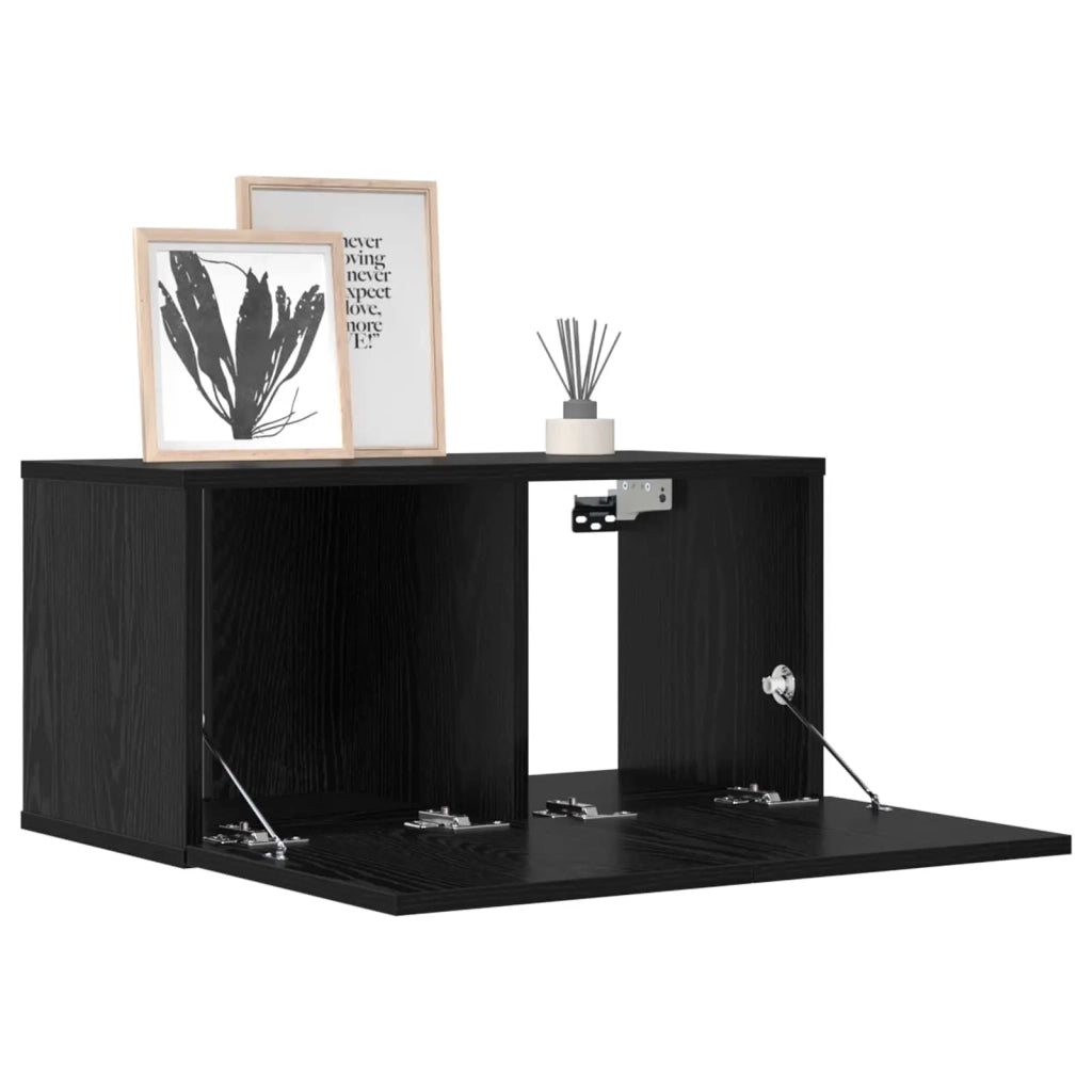 Set mobile TV 8 pcs 120 x 30 x 30 cm Rovere Nero 3438613