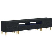 Mobile TV LED a 5 pezzi Nero Legno ingegnerizzato 3416756