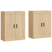 Armadietti a Parete 2 pz Rovere Sonoma in Legno Multistrato CFW1242046