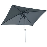 Ombrellone rettangolare inclinabile ¨C Zephmum ¨C Poliestere grigio 3x2 m