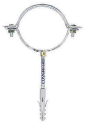 50pz collari x pluviali zincati tondi mm.100 cod:ferx.24483