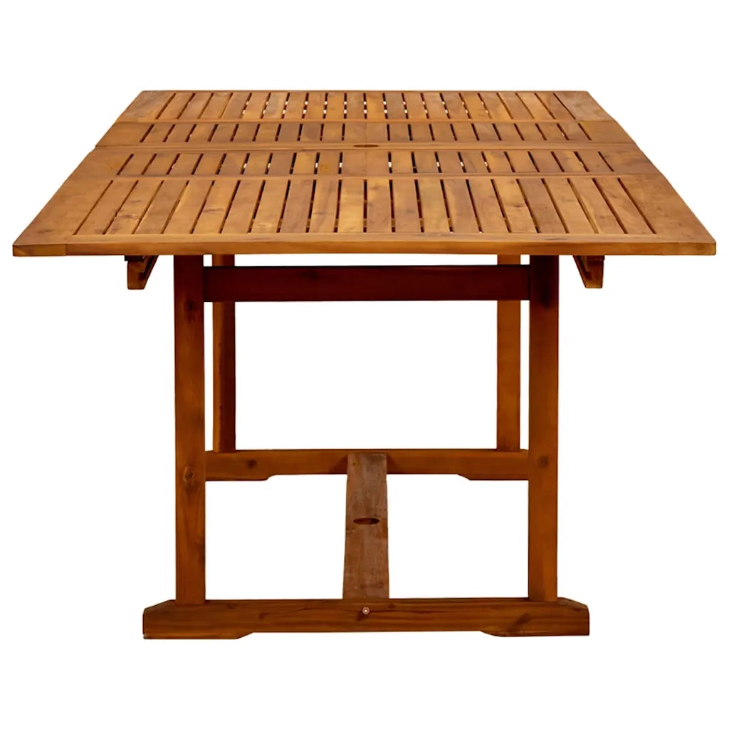 Set Pranzo da Giardino 7pz Legno Massello di Acacia e Textilene