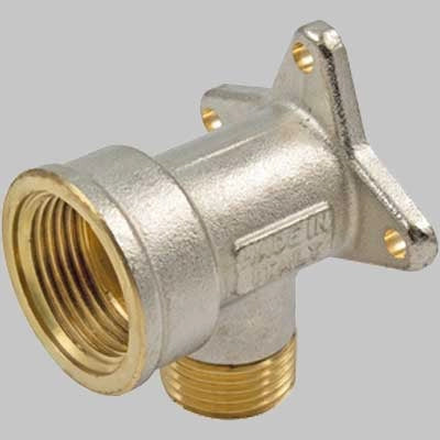 RACCORDO CURVO CON FLANGIA  1/2 x 1/2  16     TIEMME