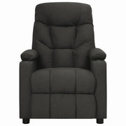 Poltrona Reclinabile in Tessuto Nero 339084