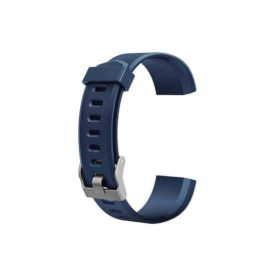Cinturino orologio in silicone - Cinturino polso sostituibile - Blu - Rilascio rapido - Adatto per ID115Plus HR - 170 mm a 225 mm