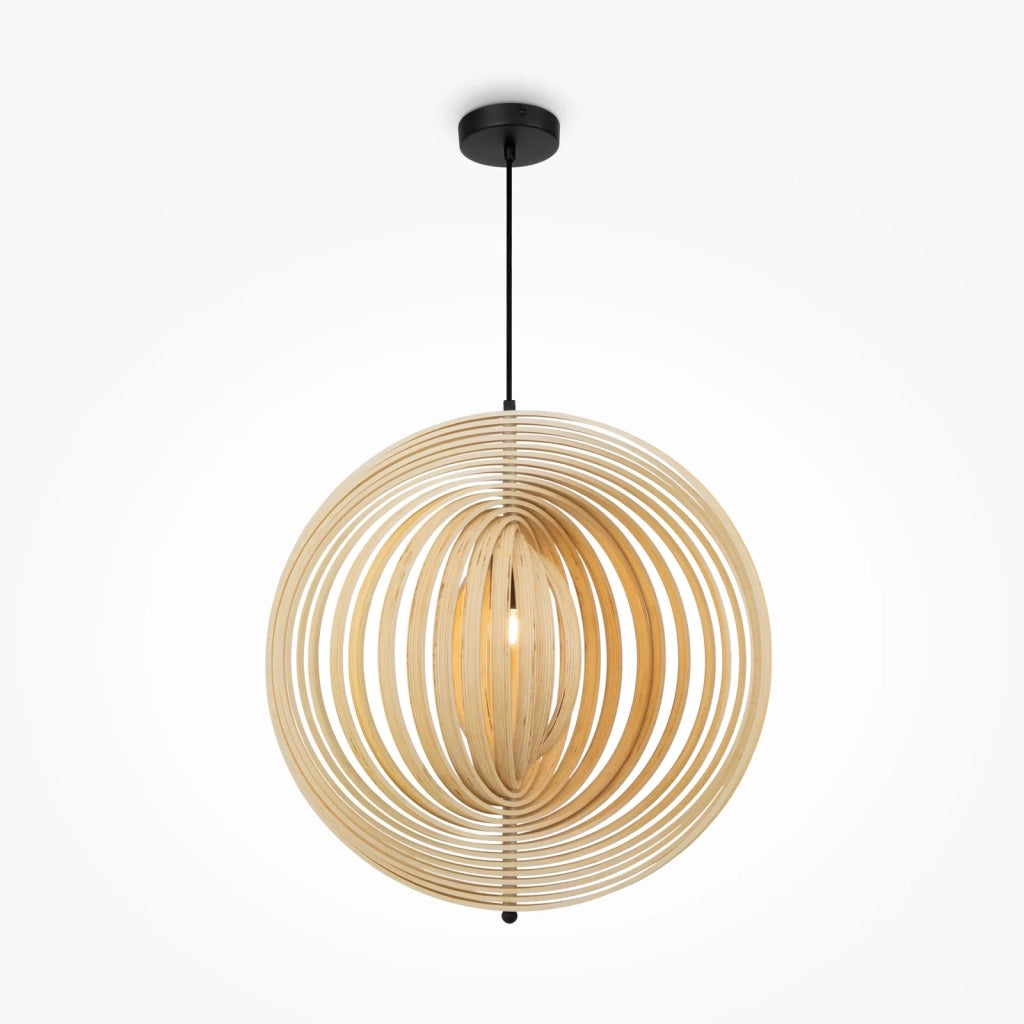 Maytoni lampada a sospensione moderna Roots 1 luce E27 metallo nero