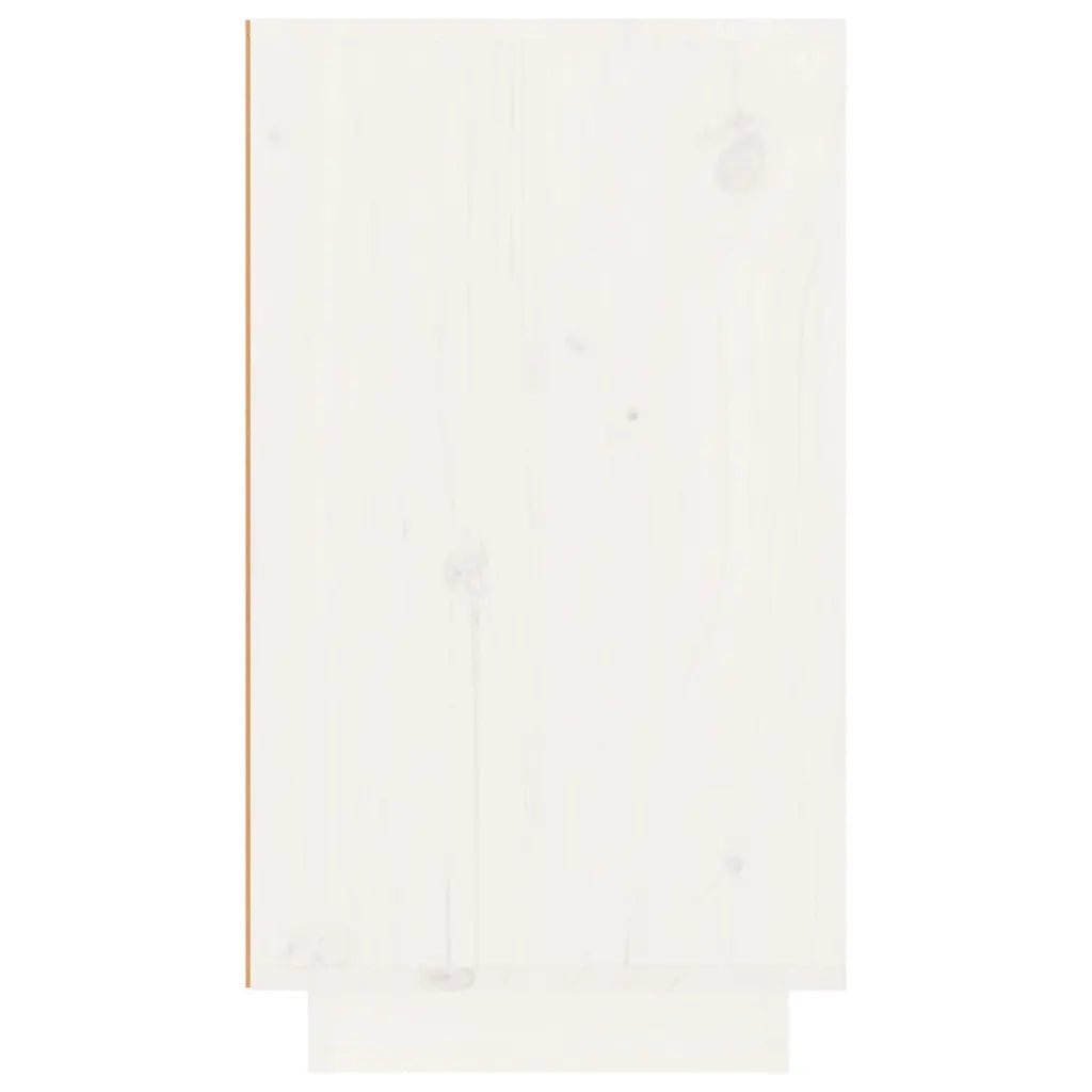 Portabottiglie Bianco 23x34x61 cm in Legno Massello di Pino cod mxl 49767