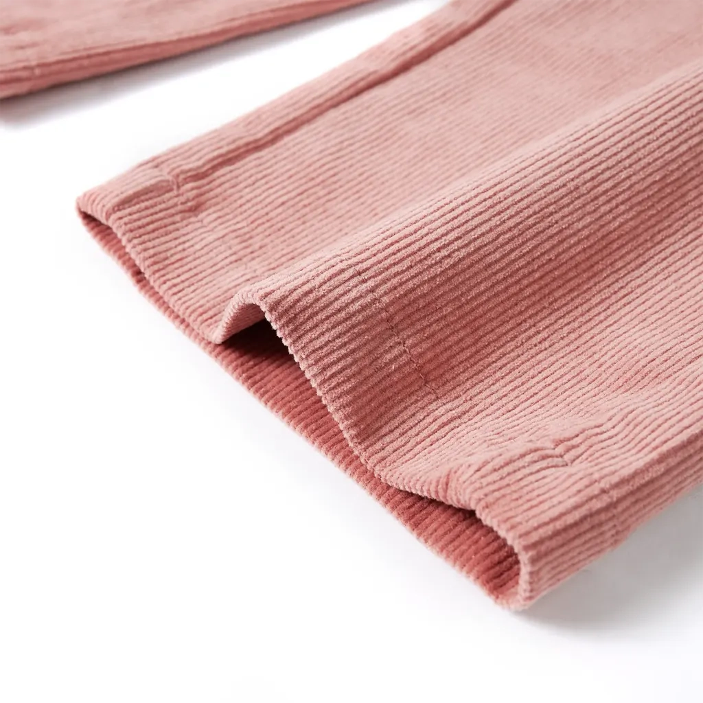 Pantaloni per Bambini in Velluto a Coste Rosa Antico 104 CFW9561251