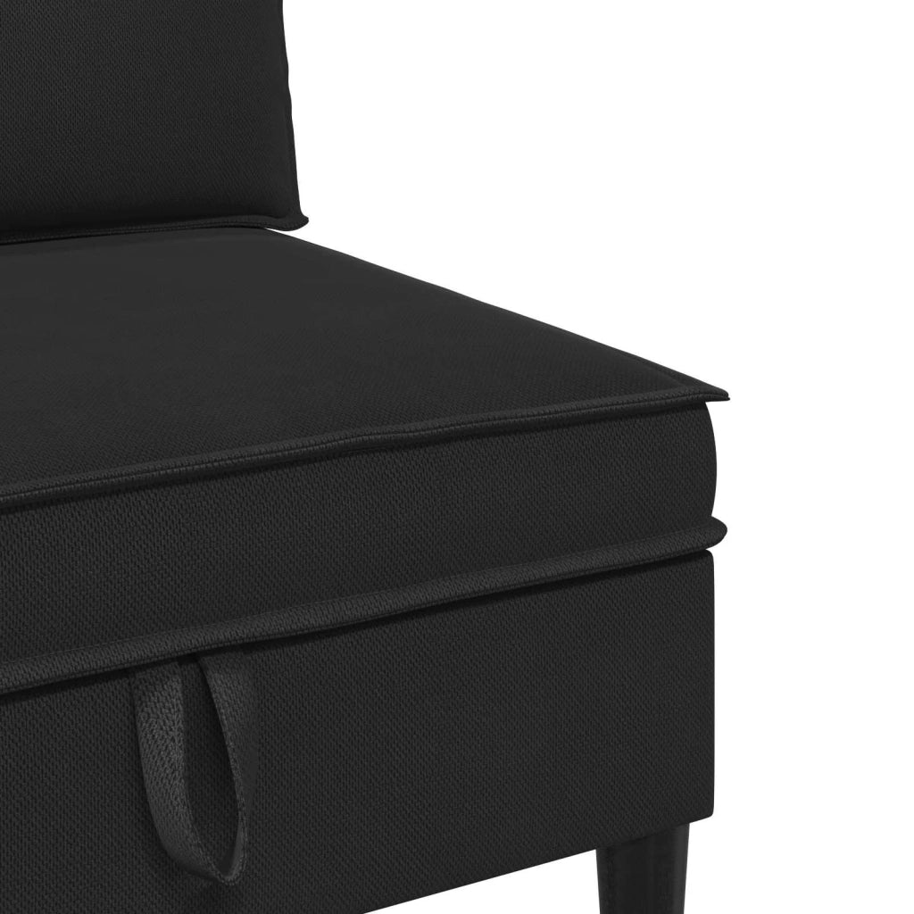 Divano Medio con Storage Nero Velluto