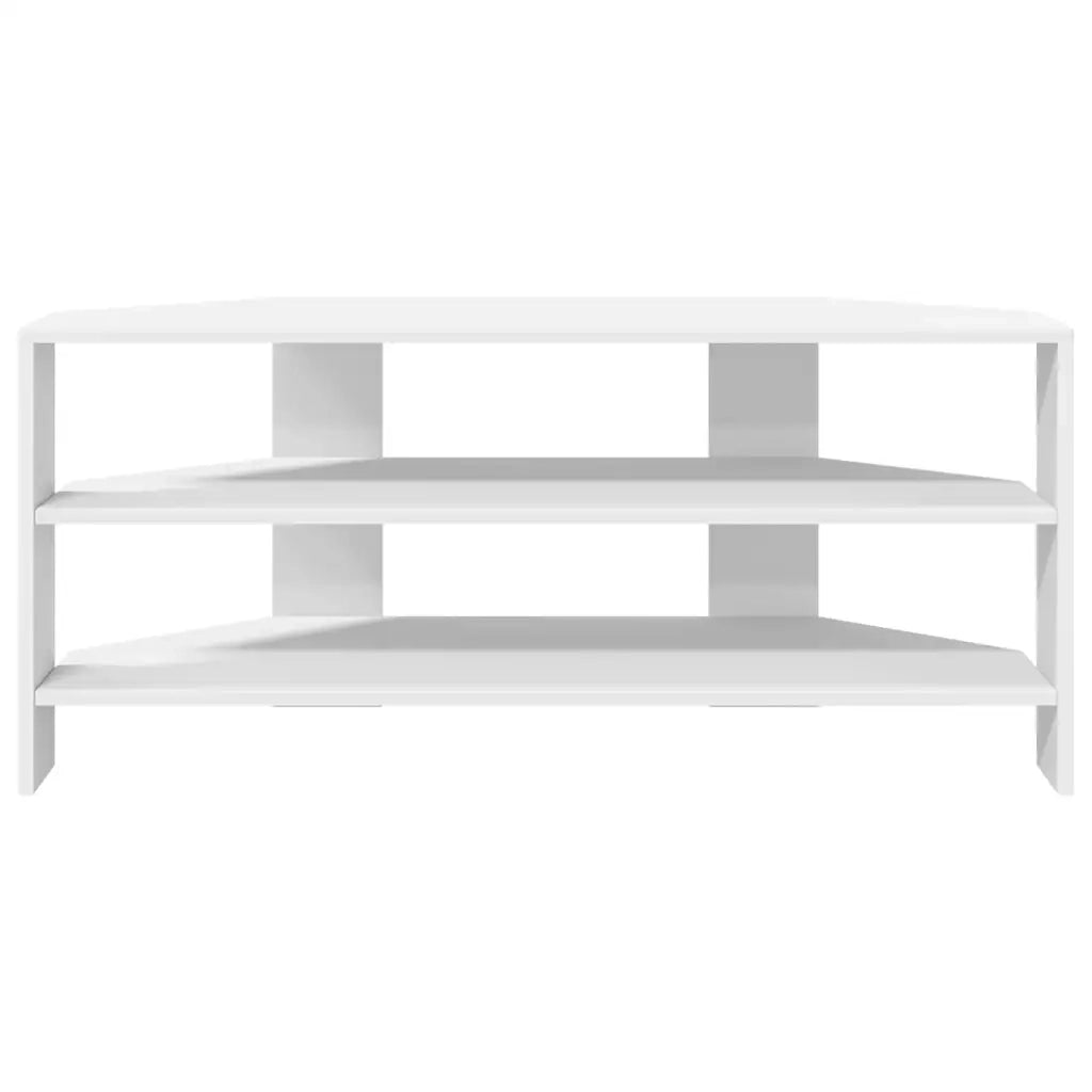 MobileTVAngolare Bianco 102x40,5x45cm Legno multistrato 889765