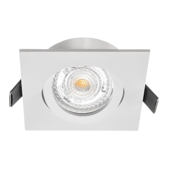 Faretto incasso quadrato bianco GU10 orientabile EKZ312 Eko-Light