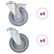 Ruote Girevoli con Foro per Bullone 8 pz 100 mm cod mxl 67688