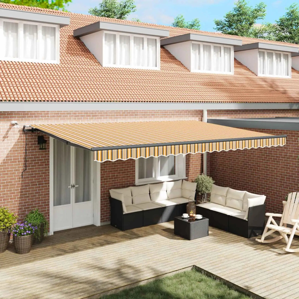 Tessuto per Tenda con Multicolore 500 × 350 cm Poliestere 3331516
