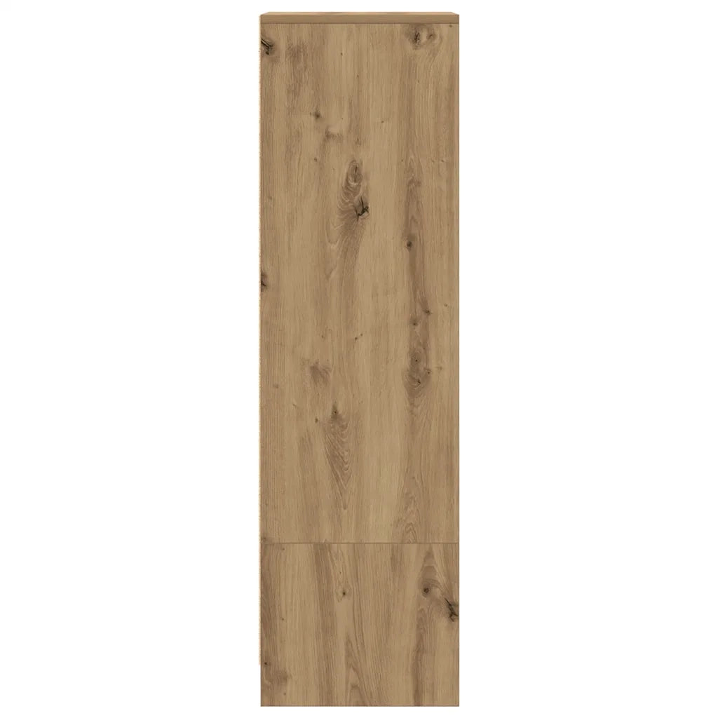 Credenza Alta Rovere Artigianale 29,5x34x119,5 cm in Truciolato 861660