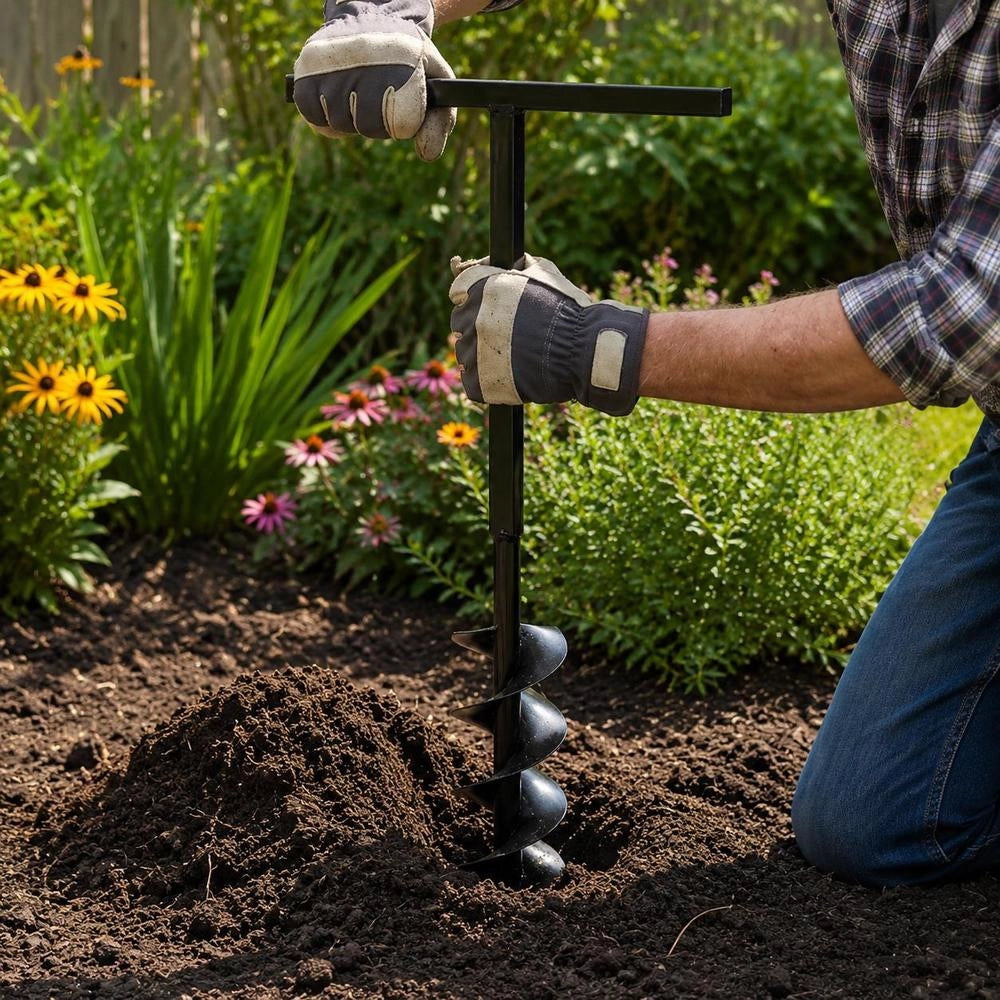Earth Auger With Handle, 200 Mm Extension Tube, 13 M