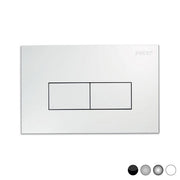 PLACCA PER CASSETTA INCASSO PUCCI ECO 2 PULSANTI LINEA MOD.2014- Cromo-Satinata- PUCCI- pezzi 1