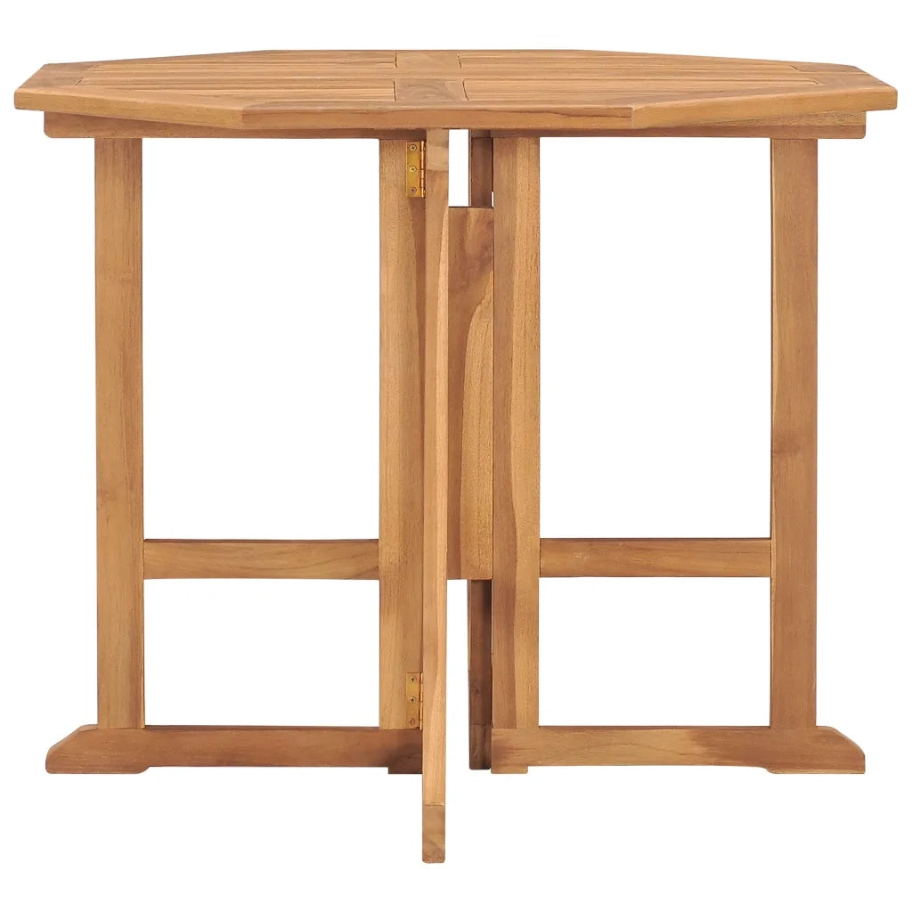 Tavolo da Giardino Pieghevole 90x90x75 cm in Massello di Teak cod mxl 34197