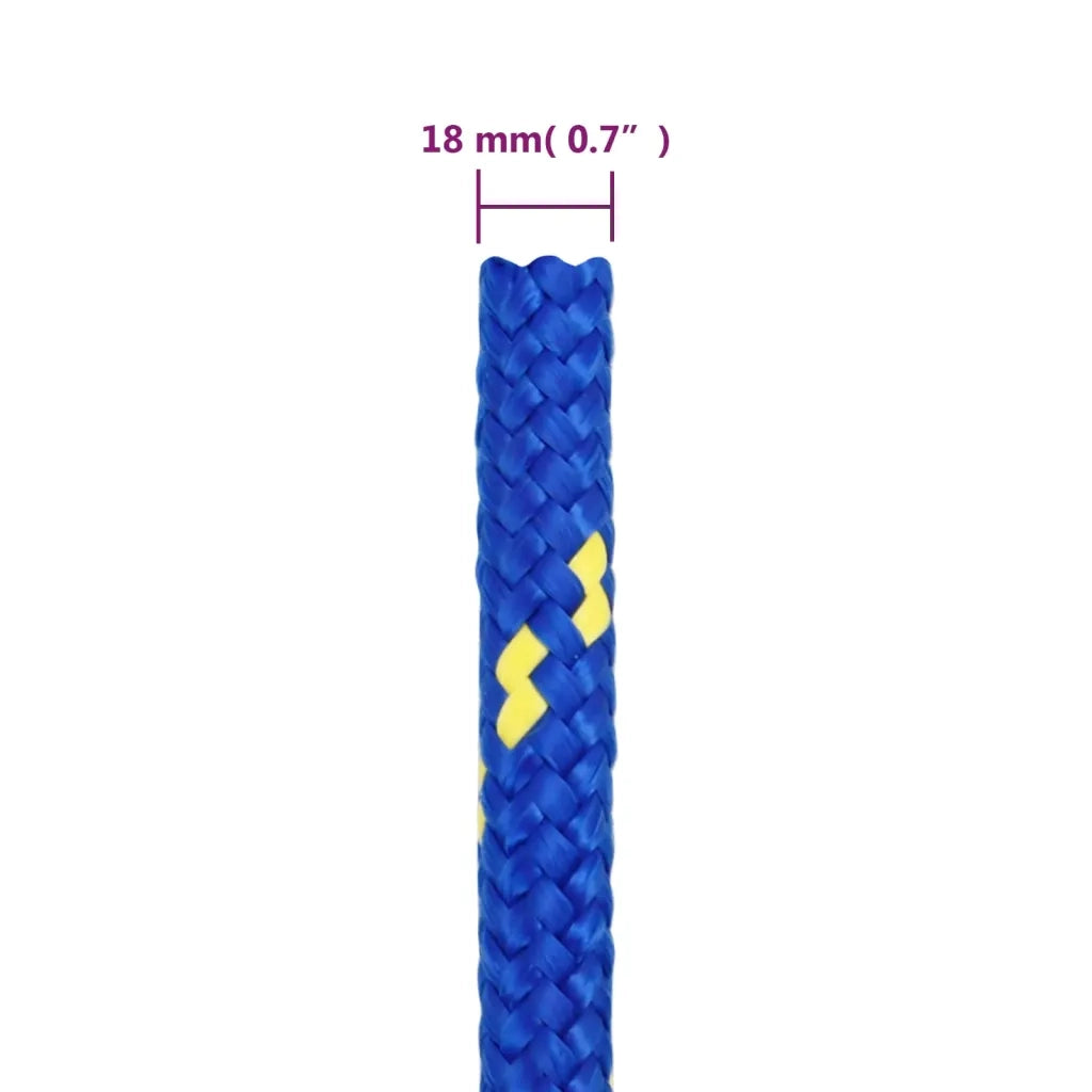 Corda per barca Blu 18 mm 25 m in Polipropilene 152470
