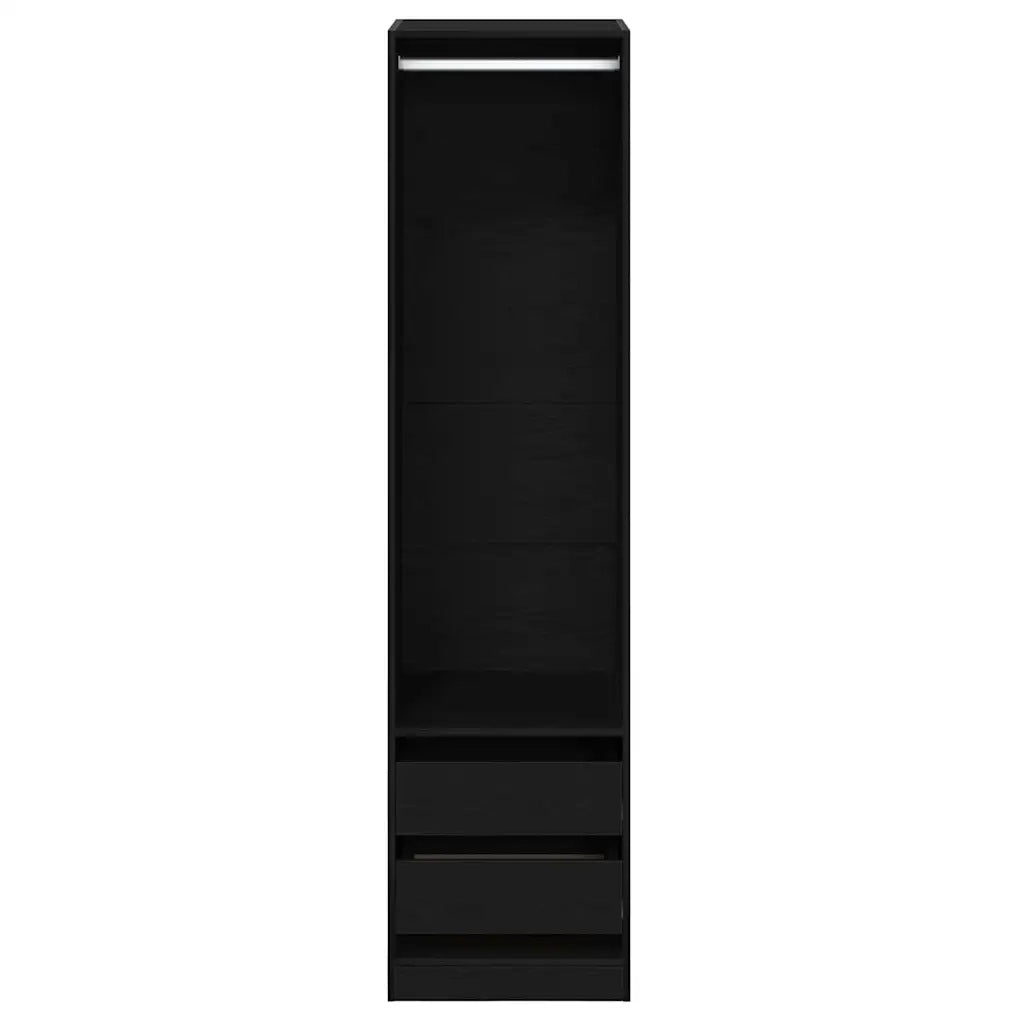 Guardaroba Rovere Nero 50 x 50 x 200 cm Legno multistrato CFW4415744
