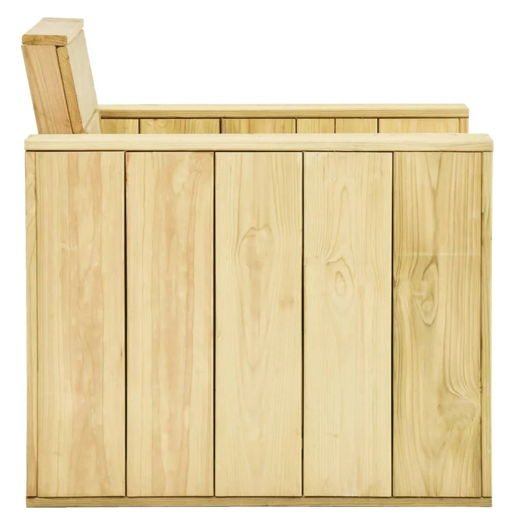 Set di mobili da giardino mobili da esterno set da 4 pezzi legno di pino impregnato 02_0016223