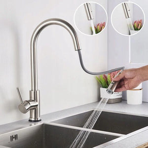 Rubinetto Da Cucina Rea Fresh Nickel Brush Inox