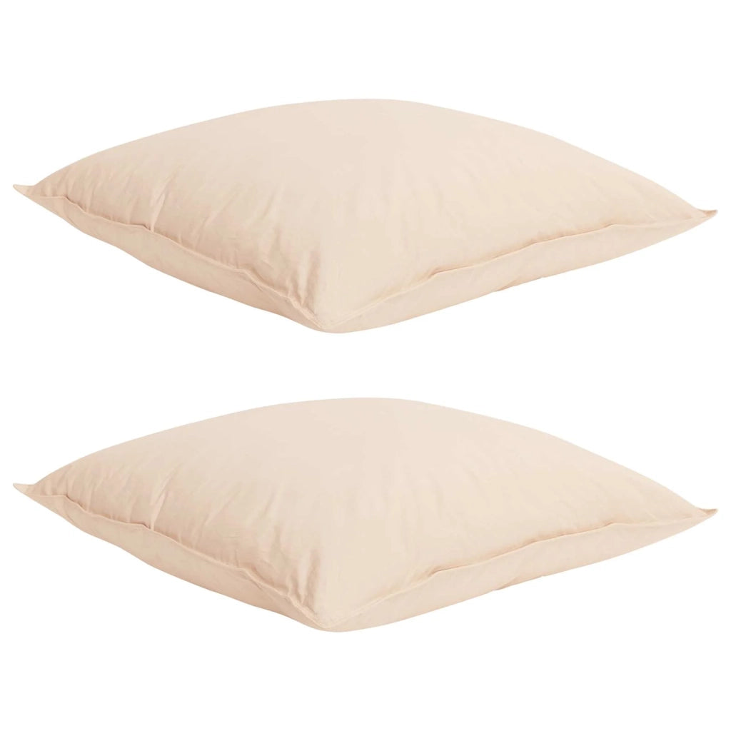 Set di Piumoni 2 pz 140 x 220 cm Tutte le stagioni Beige 3431889
