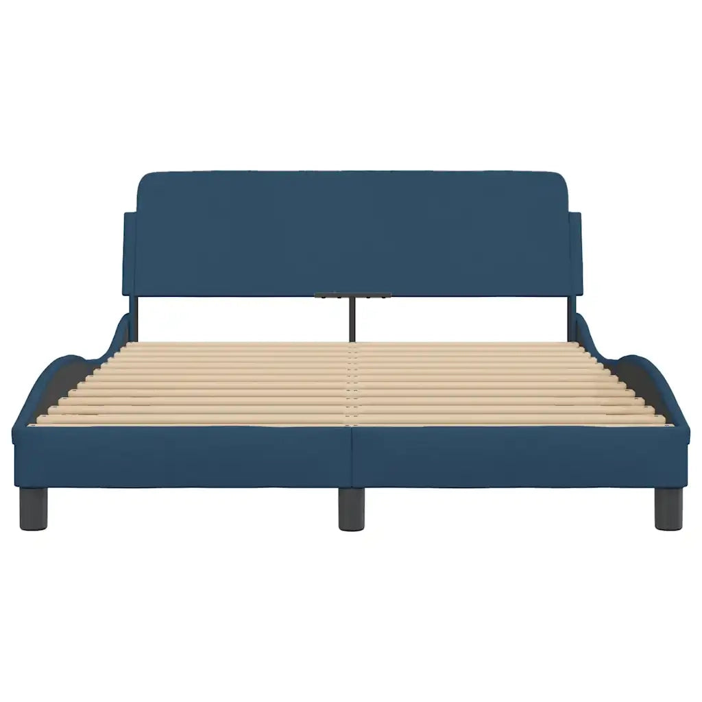 Giroletto con Testiera Dover Blu 140x200 cm Tessuto 373191