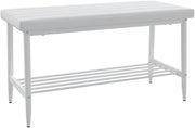 Panca Grand, Bianco, 85 x 35 cm, per l’utilizzo come set da pranzo in cucina o sala da pranzo