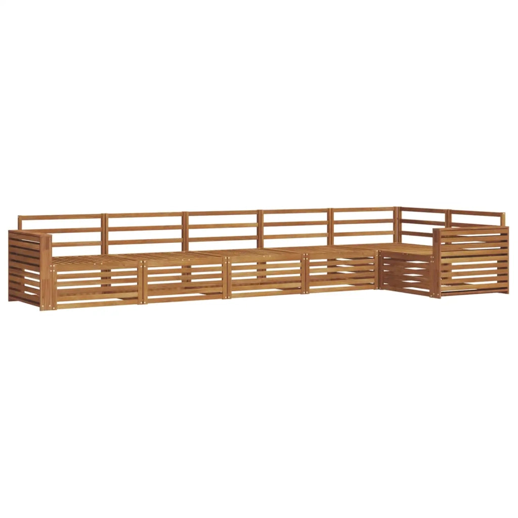 Set di divani da esterno 6 pcs Naturale