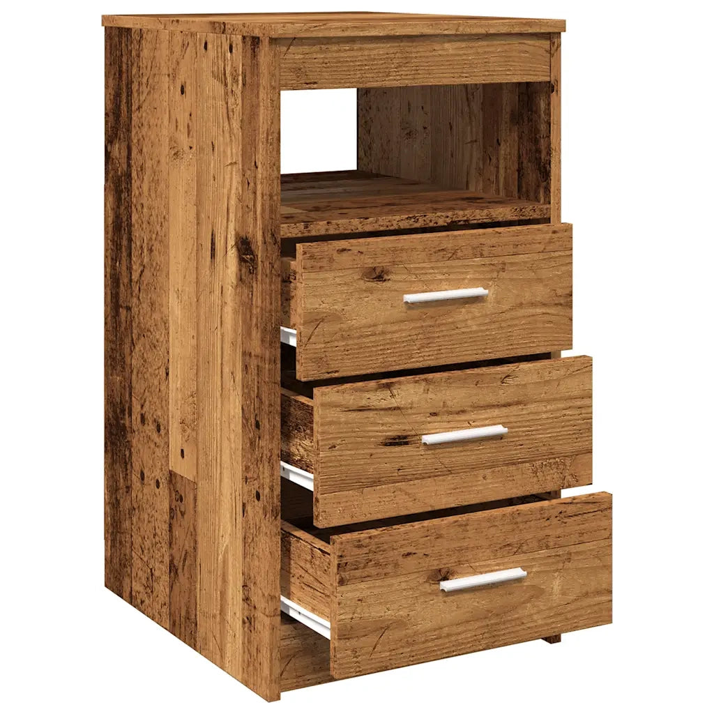 Cassettiera Legno Antico 40x50x76 cm in Truciolato