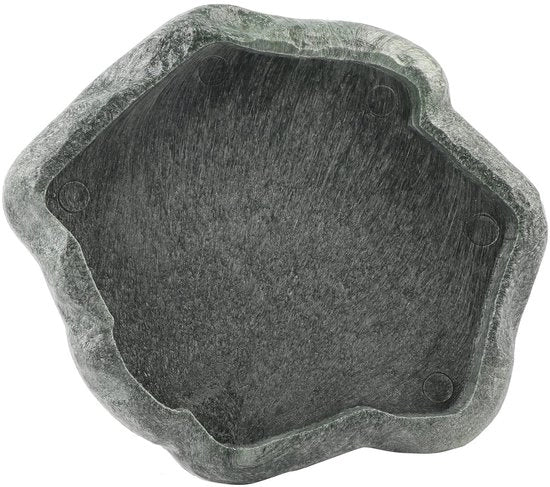 Scatola per alimenti e acqua per animali domestici - Terrario - Piatto per rettili - Disegno di pietra imitativa - Facile da pulire - Ideale per animali domestici - Cibo per rettili